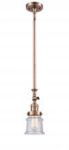 Innovations Lighting 206-AC-G184S - Canton - 1 Light - 5 inch - Antique Copper - Stem Hung - Adjustable Mini Pendant
