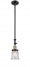 Innovations Lighting 206-BAB-G184S - Canton - 1 Light - 5 inch - Black Antique Brass - Stem Hung - Adjustable Mini Pendant