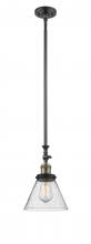 Innovations Lighting 206-BAB-G44 - Cone - 1 Light - 8 inch - Black Antique Brass - Stem Hung - Adjustable Mini Pendant