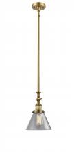 Innovations Lighting 206-BB-G42 - Cone - 1 Light - 8 inch - Brushed Brass - Stem Hung - Adjustable Mini Pendant