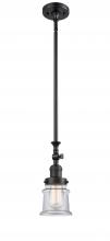 Innovations Lighting 206-BK-G182S - Canton - 1 Light - 5 inch - Matte Black - Stem Hung - Adjustable Mini Pendant