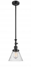 Innovations Lighting 206-BK-G44 - Cone - 1 Light - 8 inch - Matte Black - Stem Hung - Adjustable Mini Pendant