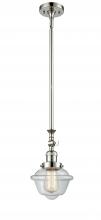 Innovations Lighting 206-PN-G532 - Oxford - 1 Light - 7 inch - Polished Nickel - Stem Hung - Adjustable Mini Pendant