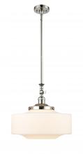 Innovations Lighting 206-PN-G691-16 - Bridgeton - 1 Light - 16 inch - Polished Nickel - Stem Hung - Adjustable Mini Pendant