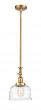 Innovations Lighting 206-SG-G713 - Bell - 1 Light - 8 inch - Satin Gold - Stem Hung - Adjustable Mini Pendant
