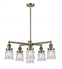 Innovations Lighting 207-6CR-AB-G184S - Small Canton 6 Light Chandelier