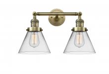 Innovations Lighting 208-AB-G42 - Cone - 2 Light - 18 inch - Antique Brass - Adjustable Bath Vanity Light