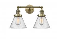 Innovations Lighting 208-AB-G44 - Cone - 2 Light - 18 inch - Antique Brass - Adjustable Bath Vanity Light