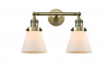 Innovations Lighting 208-AB-G61 - Cone - 2 Light - 16 inch - Antique Brass - Adjustable Bath Vanity Light