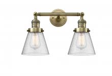 Innovations Lighting 208-AB-G64 - Cone - 2 Light - 16 inch - Antique Brass - Adjustable Bath Vanity Light