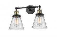 Innovations Lighting 208-BAB-G64 - Cone - 2 Light - 16 inch - Black Antique Brass - Adjustable Bath Vanity Light