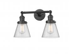 Innovations Lighting 208-OB-G64 - Cone - 2 Light - 16 inch - Oil Rubbed Bronze - Adjustable Bath Vanity Light