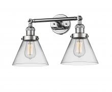 Innovations Lighting 208-PC-G42 - Cone - 2 Light - 18 inch - Polished Chrome - Adjustable Bath Vanity Light