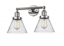 Innovations Lighting 208-PN-G44 - Cone - 2 Light - 18 inch - Polished Nickel - Adjustable Bath Vanity Light