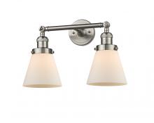 Innovations Lighting 208-SN-G61 - Cone - 2 Light - 16 inch - Brushed Satin Nickel - Adjustable Bath Vanity Light