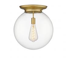 Innovations Lighting 221-1F-BB-G202-16 - Beacon - 1 Light - 16 inch - Brushed Brass - Flush Mount