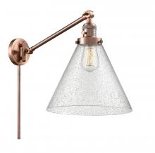 Innovations Lighting 237-AC-G44-L - Cone - 1 Light - 12 inch - Antique Copper -Adjustable Swing Arm
