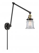 Innovations Lighting 238-BAB-G182S - Canton - 1 Light - 8 inch - Black Antique Brass -Adjustable Swing Arm