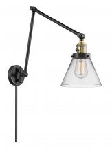 Innovations Lighting 238-BAB-G42 - Cone - 1 Light - 8 inch - Black Antique Brass -Adjustable Swing Arm