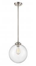 Innovations Lighting 284-1S-SN-G202-10 - Beacon - 1 Light - 10 inch - Brushed Satin Nickel - Cord hung - Mini Pendant