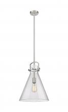 Innovations Lighting 410-1SL-SN-G411-14SDY - Newton Cone - 1 Light - 14 inch - Satin Nickel - Pendant
