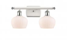 Innovations Lighting 516-2W-WPC-G91 - Fenton - 2 Light - 17 inch - White Polished Chrome - Bath Vanity Light