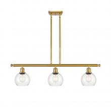 Innovations Lighting 516-3I-SG-G122-6 - Athens - 3 Light - 36 inch - Satin Gold - Cord hung - Island Light