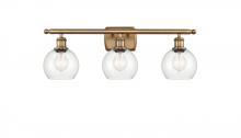 Innovations Lighting 516-3W-BB-G122-6 - Athens - 3 Light - 26 inch - Brushed Brass - Bath Vanity Light