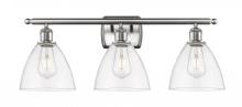 Innovations Lighting 516-3W-SN-GBD-752 - Bristol - 3 Light - 28 inch - Brushed Satin Nickel - Bath Vanity Light