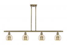 Innovations Lighting 516-4I-AB-G128-6 - Athens - 4 Light - 48 inch - Antique Brass - Cord hung - Island Light