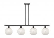 Innovations Lighting 516-4I-OB-G1216-8WM - White Mouchette - 4 Light - 48 inch - Oil Rubbed Bronze - Stem Hung - Island Light