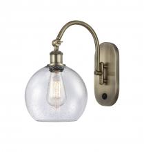 Innovations Lighting 518-1W-AB-G124-8 - Athens - 1 Light - 8 inch - Antique Brass - Sconce