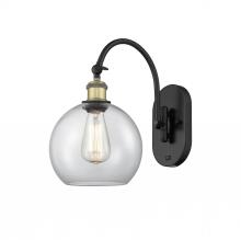 Innovations Lighting 518-1W-BAB-G122-8 - Athens - 1 Light - 8 inch - Black Antique Brass - Sconce