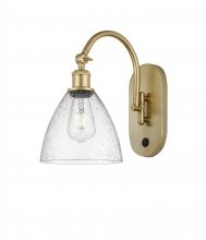 Innovations Lighting 518-1W-SG-GBD-754 - Bristol - 1 Light - 8 inch - Satin Gold - Adjustable Swing Arm