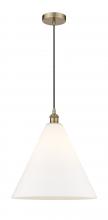 Innovations Lighting 616-1P-AB-GBC-161 - Berkshire - 1 Light - 16 inch - Antique Brass - Mini Pendant