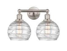 Innovations Lighting 616-2W-SN-G1213-8 - Athens Deco Swirl - 2 Light - 17 inch - Satin Nickel - Bath Vanity Light