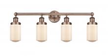 Innovations Lighting 616-4W-AC-G311 - Dover - 4 Light - 32 inch - Antique Copper - Bath Vanity Light