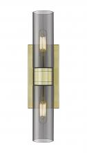Innovations Lighting 617-2W-AB-G617-8SM - Boreas - 2 Light - 18 inch - Antique Brass - Bath Vanity Light