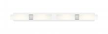 Innovations Lighting 617L-4W-PC-G617-11WH - Boreas - 4 Light - 51 inch - Polished Chrome - Bath Vanity Light