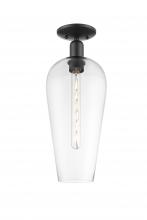 Innovations Lighting 716-1C-BK-G456-8CL - Chelsea - 1 Light - 6 inch - Matte Black - Semi-Flush Mount