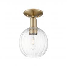 Innovations Lighting 716-1C-CB-G458-7CL - Preston - 1 Light - 6 inch - Champagne Bronze - Semi-Flush Mount
