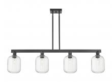 Innovations Lighting 716-4I-BK-G460-7CL - Preston - 4 Light - 48 inch - Matte Black - Cord hung - Island Light