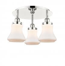 Innovations Lighting 916-3C-PN-G191 - Bellmont - 3 Light - 18 inch - Polished Nickel - Flush Mount