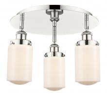 Innovations Lighting 916-3C-PN-G311 - Dover - 3 Light - 16 inch - Polished Nickel - Flush Mount