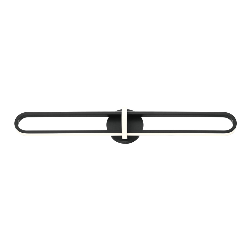 BOTTON,WALL SCONCE,LED,MED,BLK