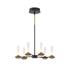 Eurofase 45712-012 - TORCIA, 6LT CHANDELIER S, BLK